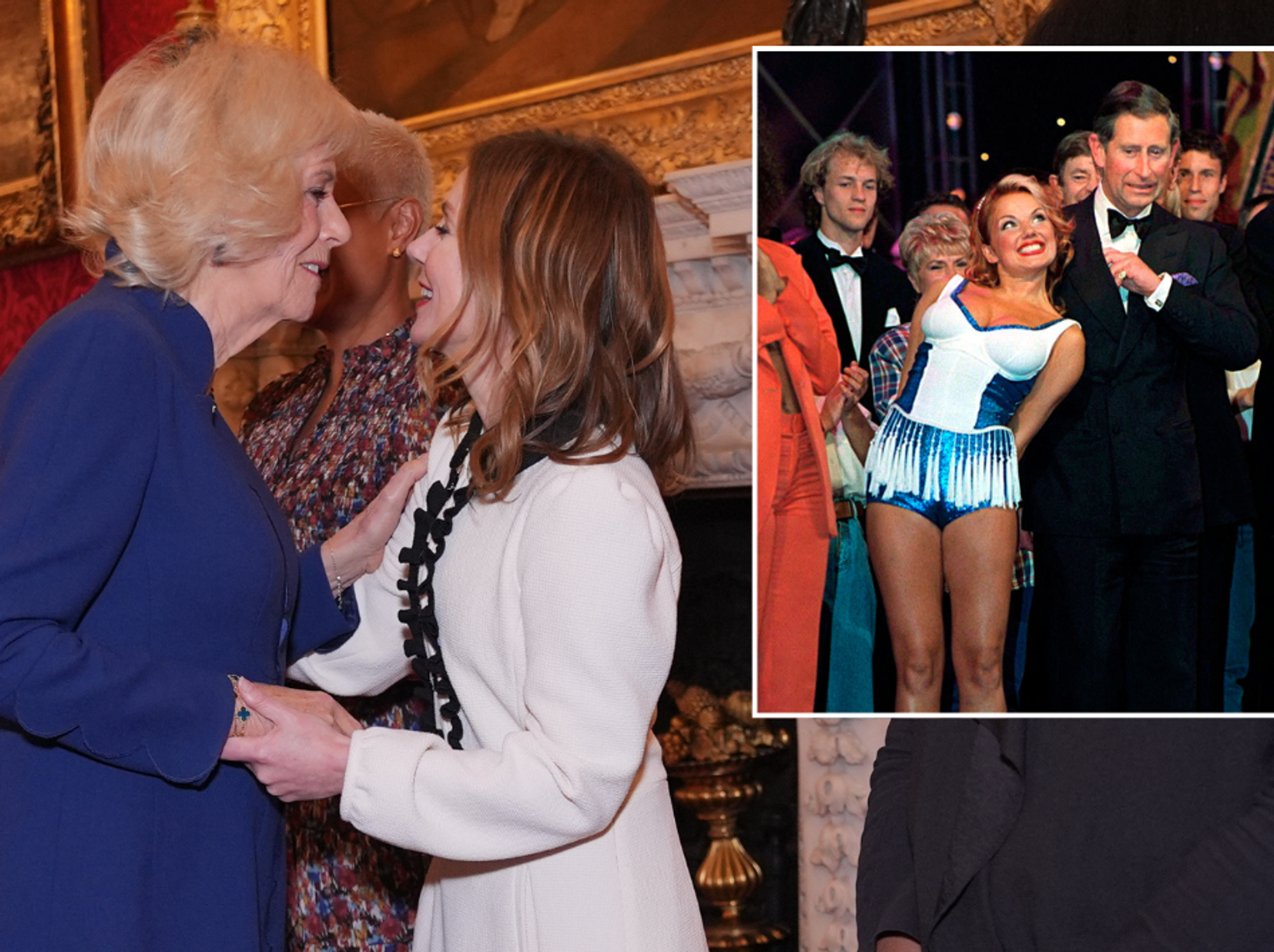 Queen Camilla and Geri Halliwell-Horner