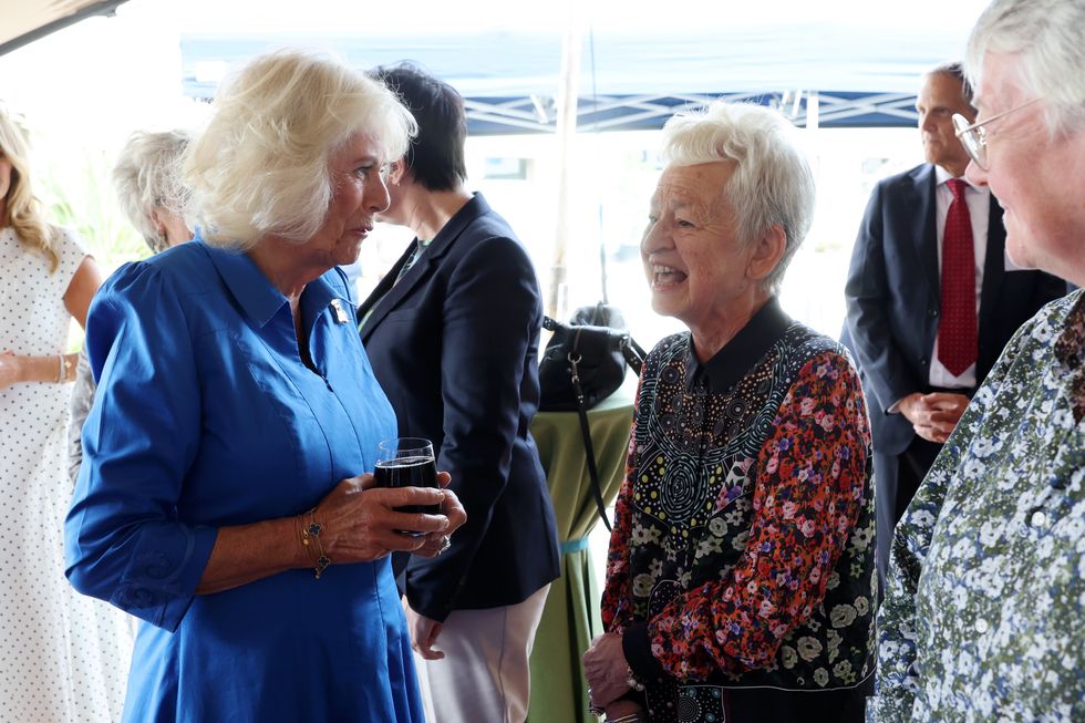 Queen Camilla and Jacqueline Wilson