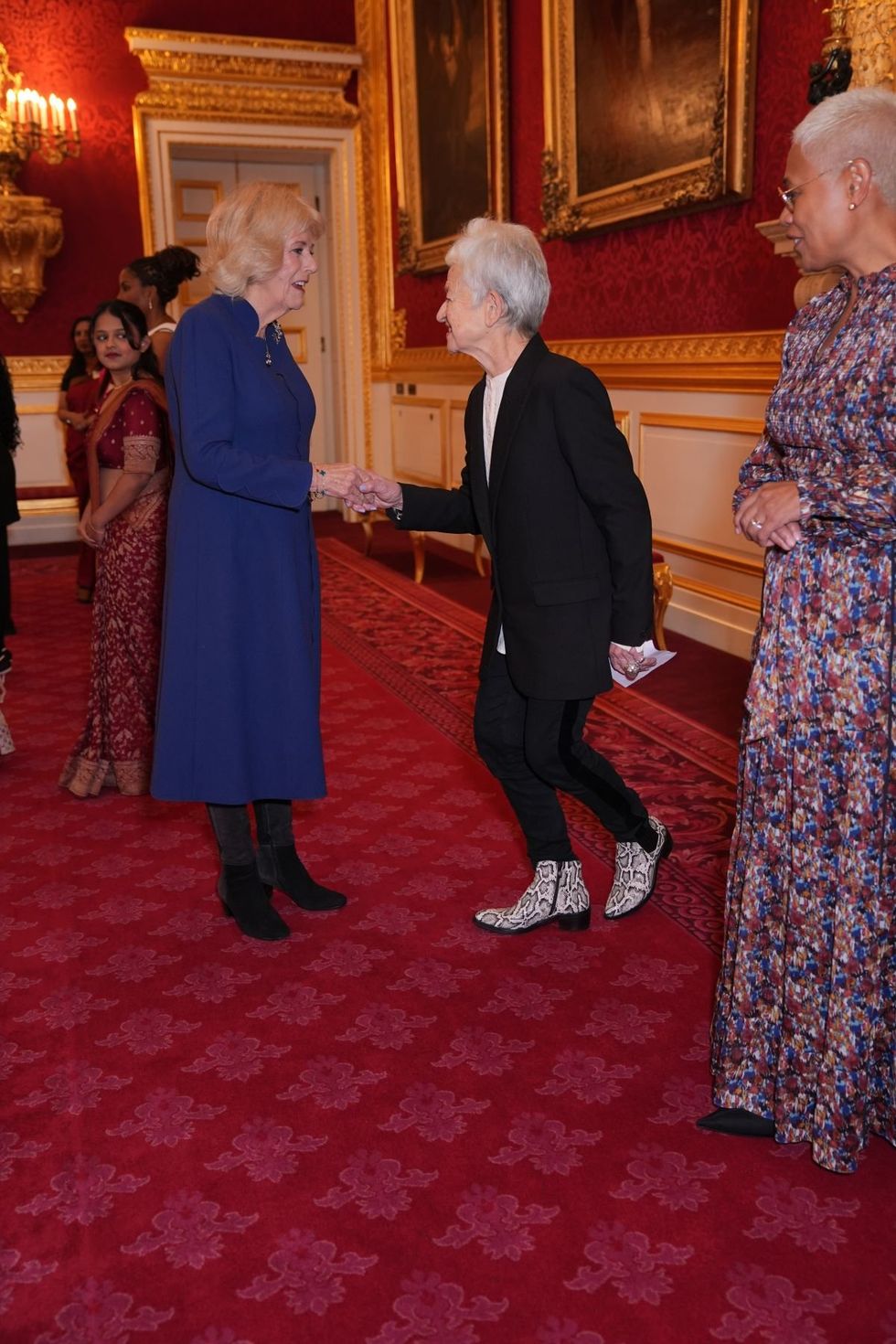 Queen Camilla and Jacqueline Wilson