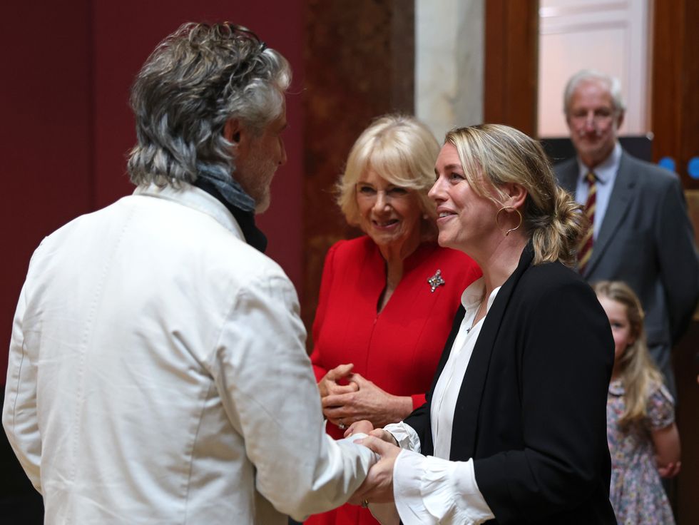 Queen Camilla and Laura Lopes