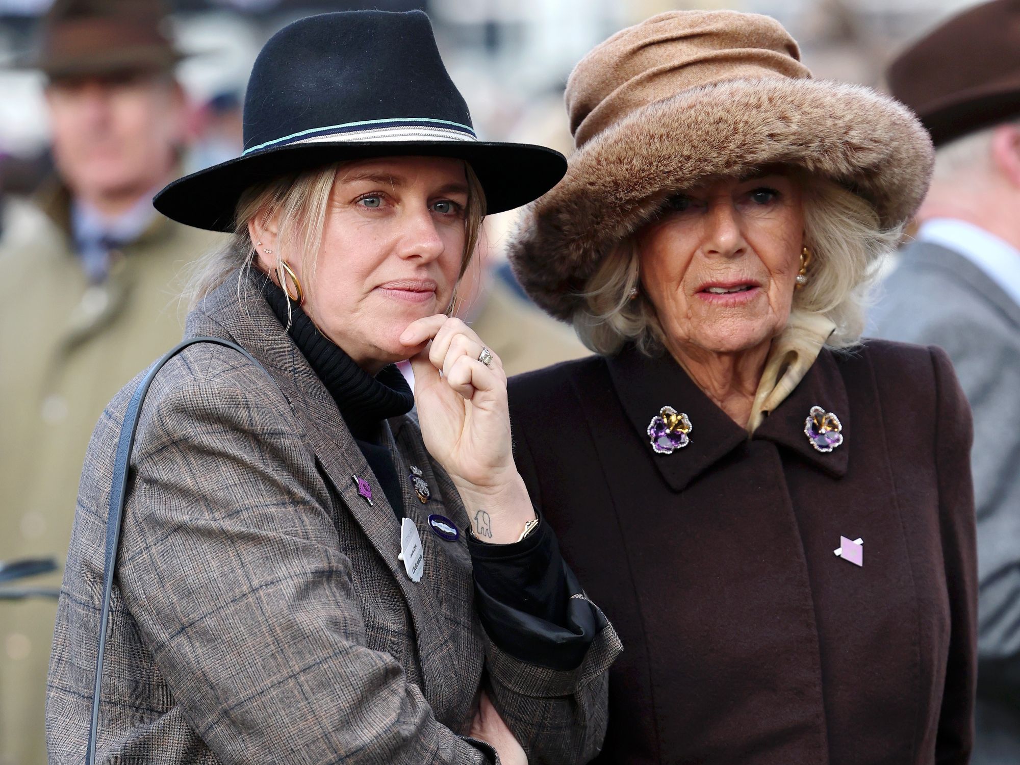 Queen Camilla and Laura Lopes