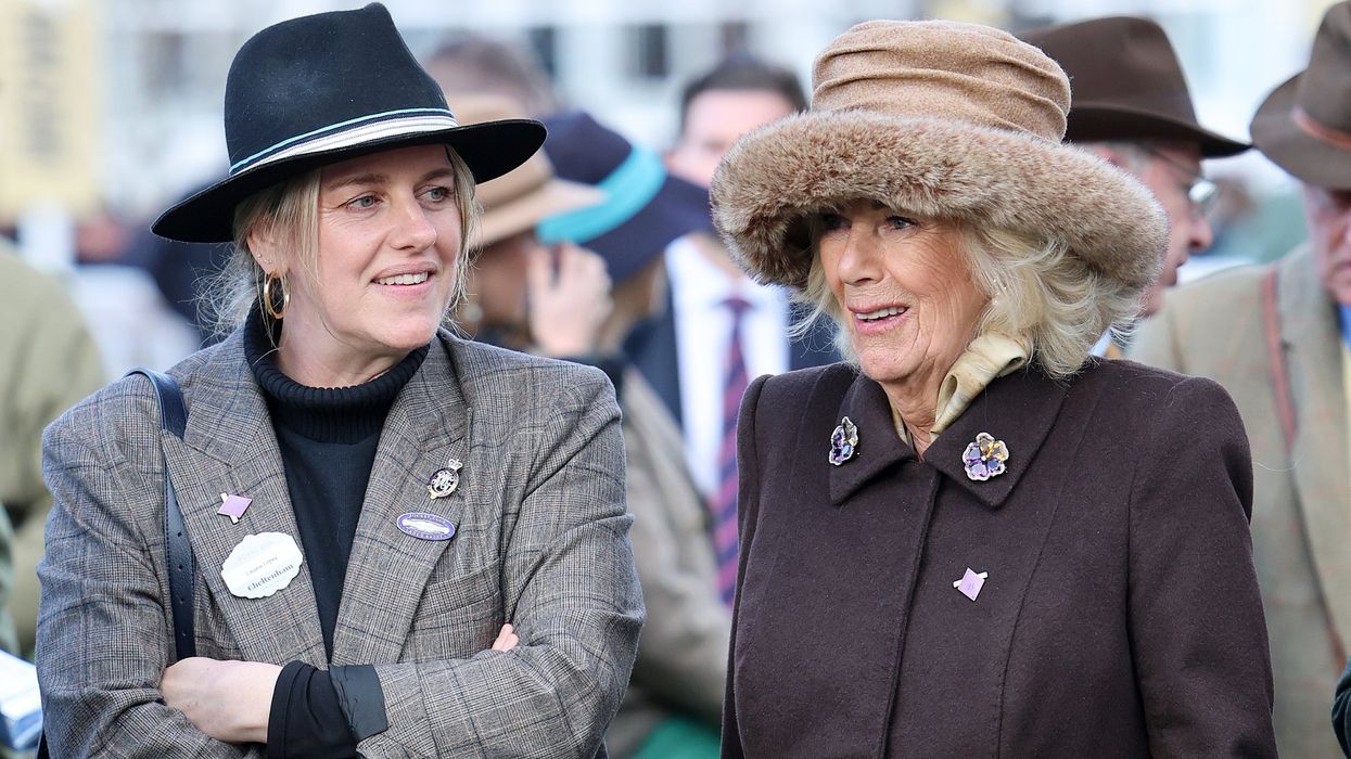 Queen Camilla and Laura Lopes