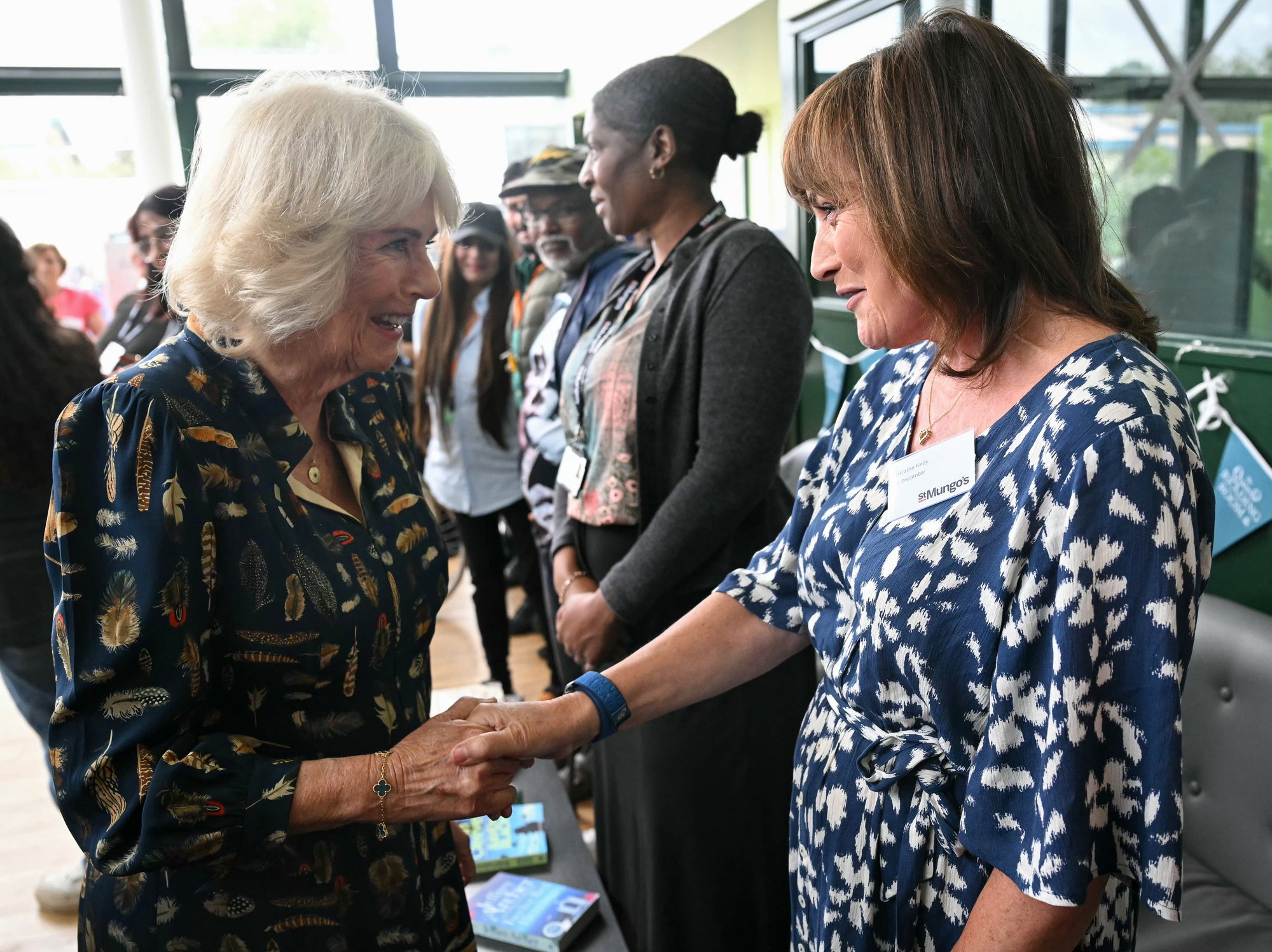 Queen Camilla and Lorraine Kelly