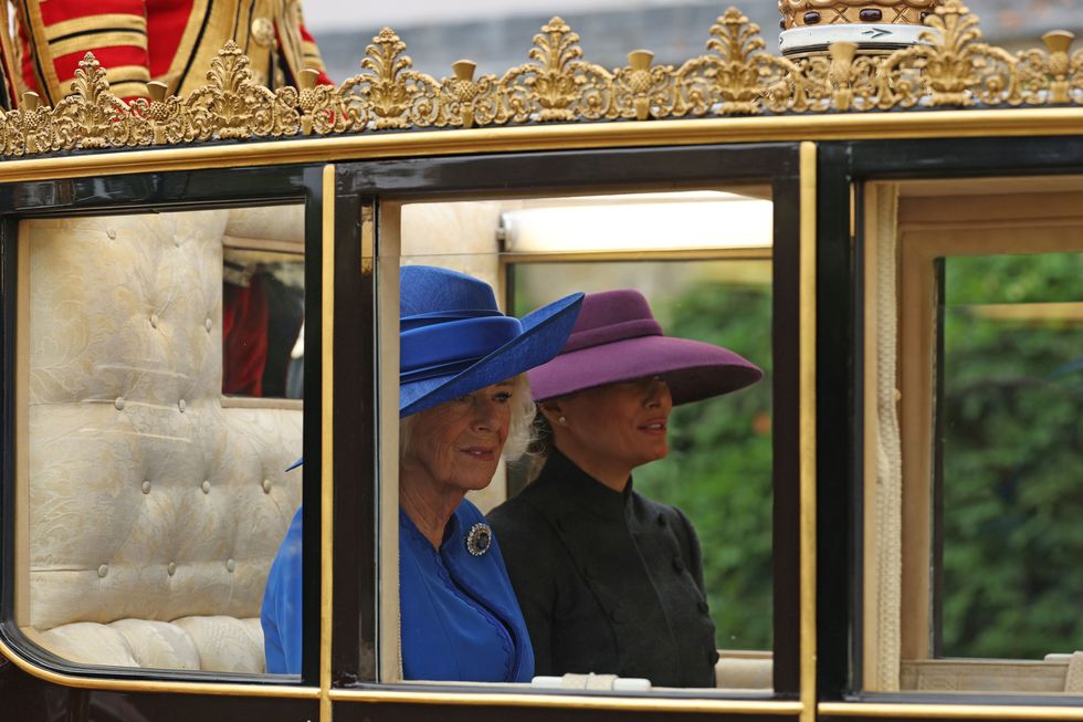 Queen Camilla and Melania Trump