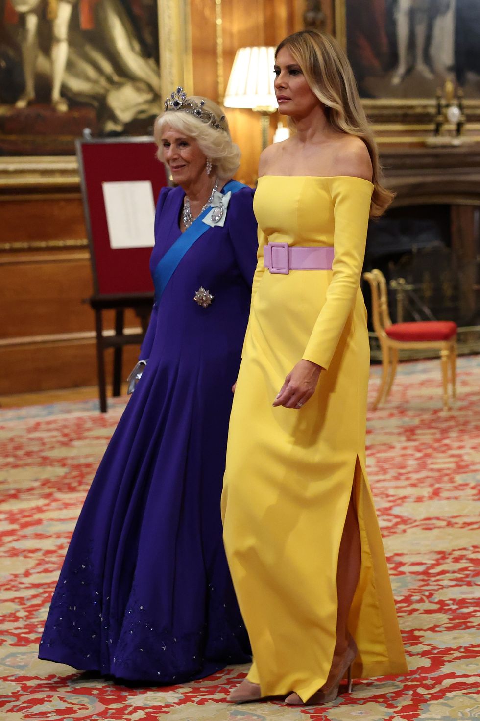Queen Camilla and Melania Trump