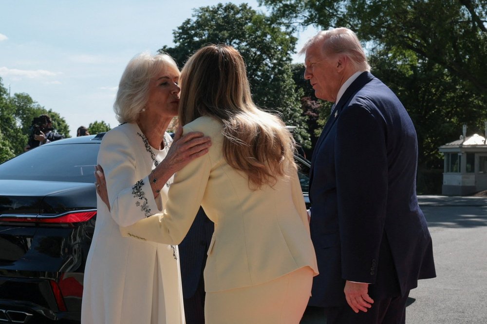 Queen Camilla and Melania Trump