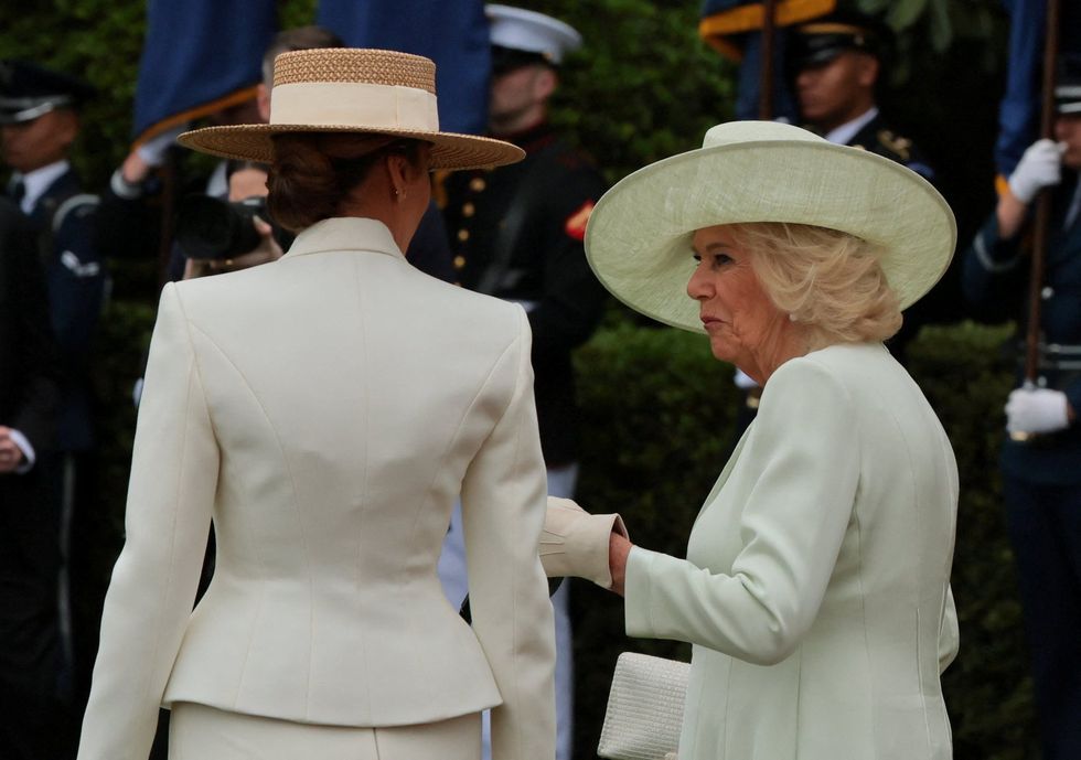 Queen Camilla and Melania Trump