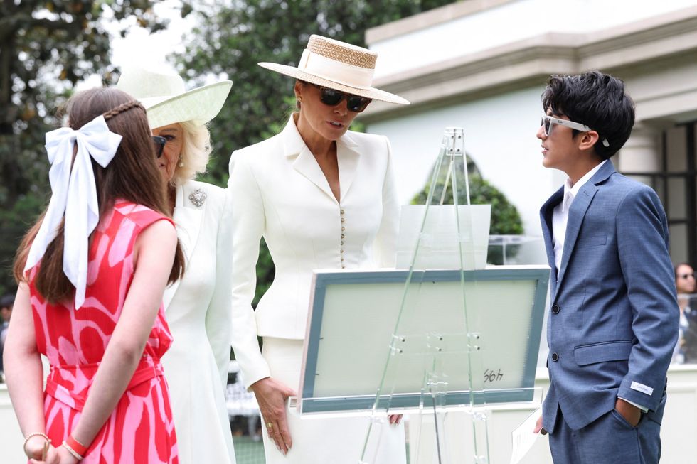 Queen Camilla and Melania Trump