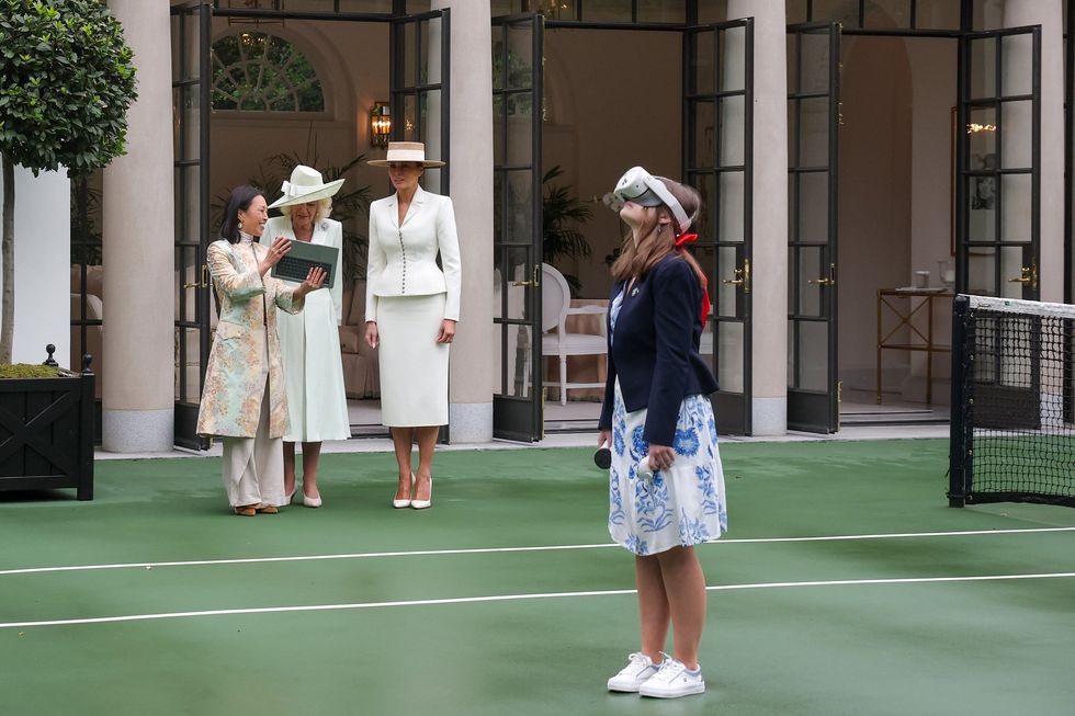 Queen Camilla and Melania Trump