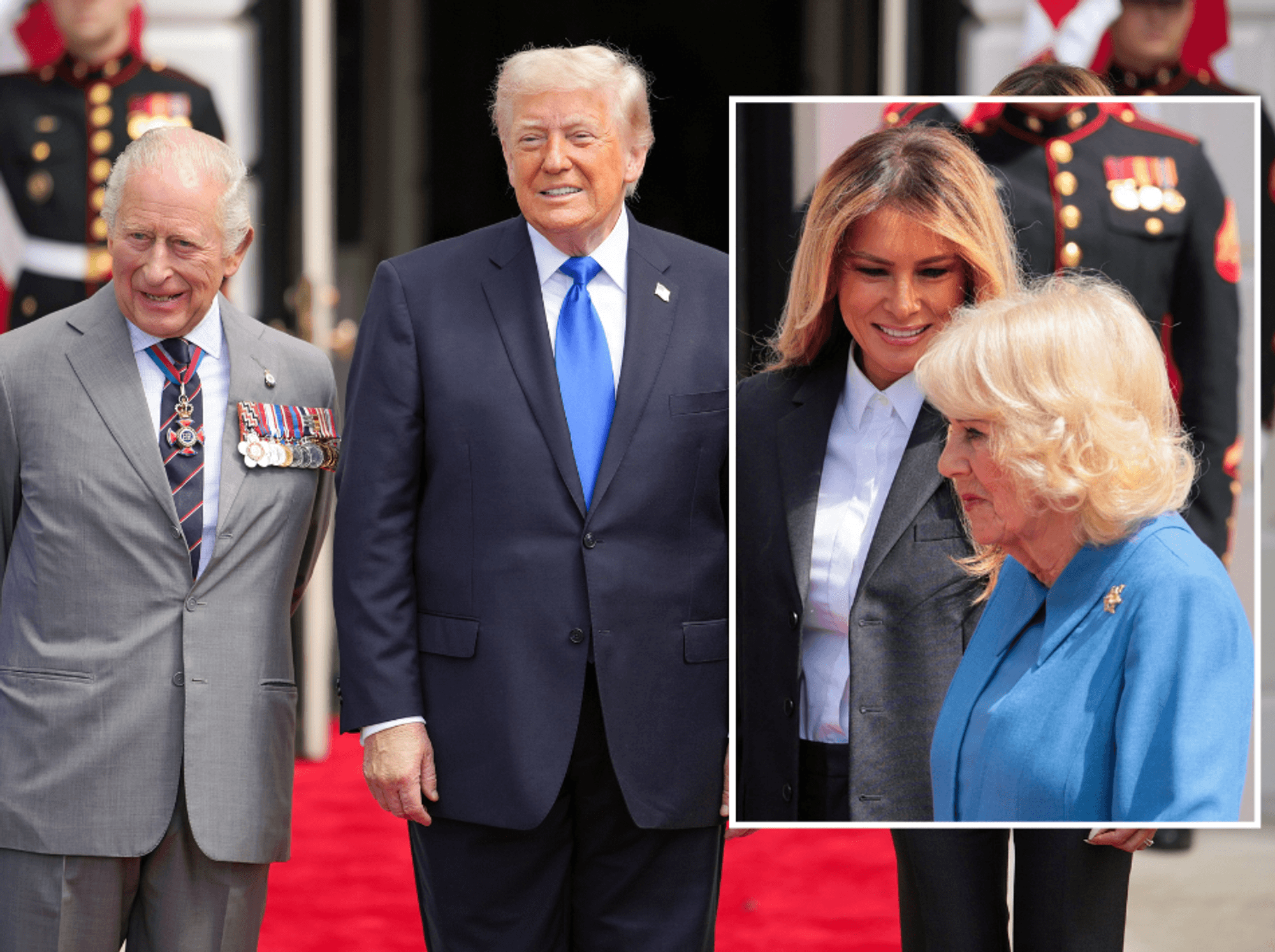 Queen Camilla and Melania Trump