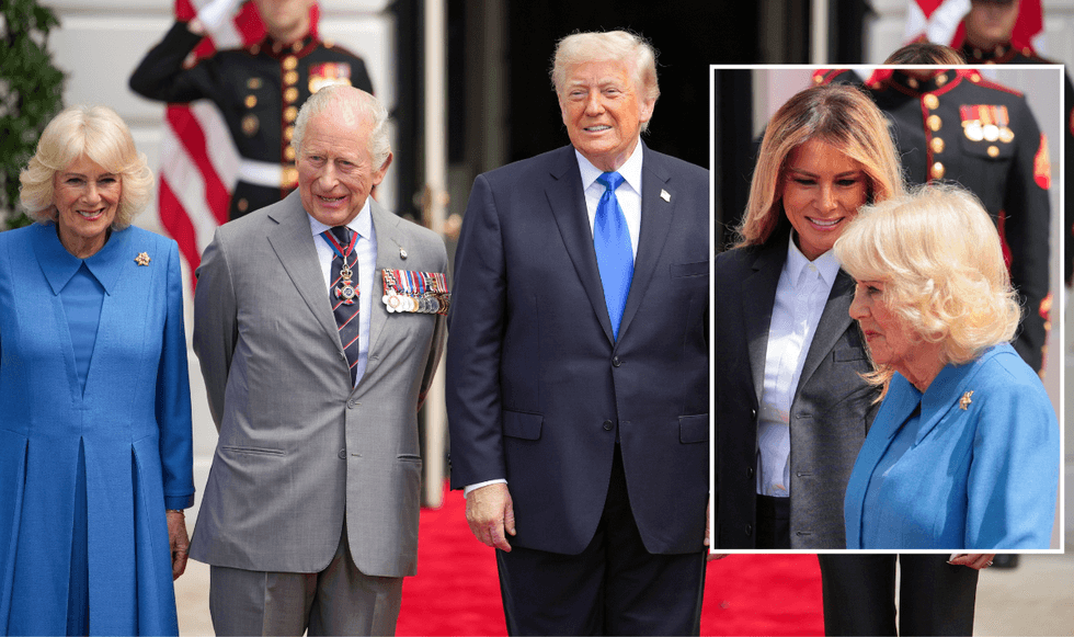 Queen Camilla and Melania Trump