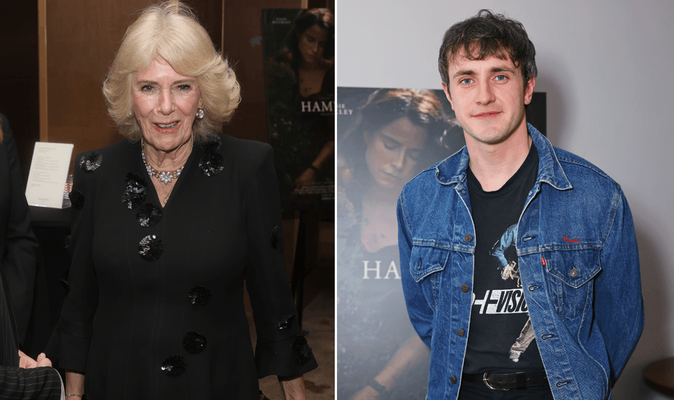 Queen Camilla and Paul Mescal