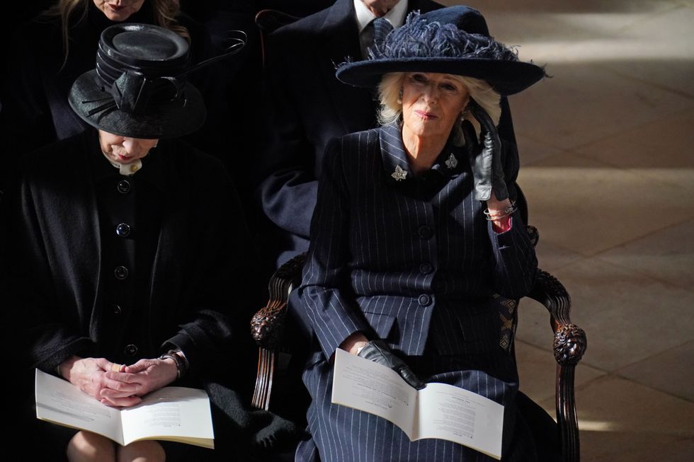 Queen Camilla and Princess Anne