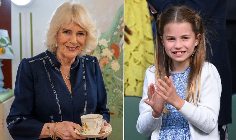 Princess Charlotte painting catches Queen Camilla's eye during royal  engagement