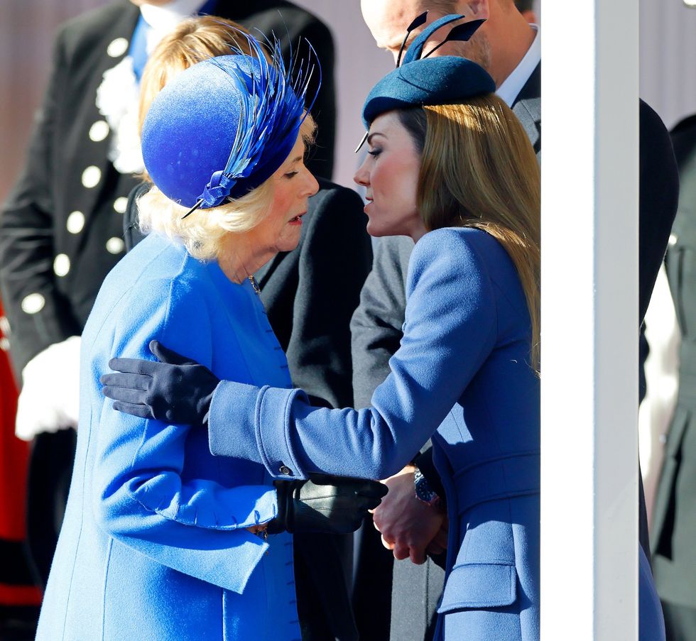 Queen Camilla and Princess Kate