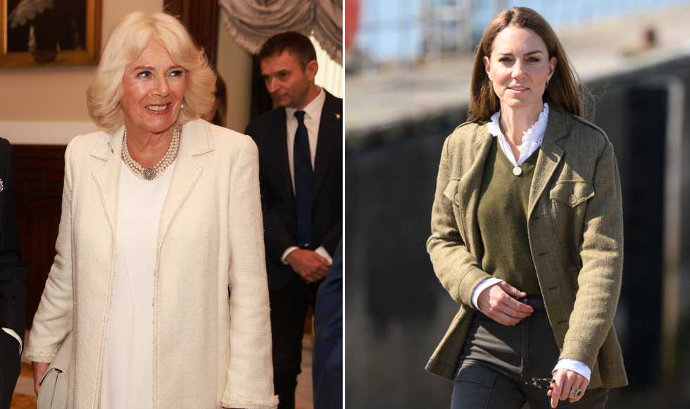 Queen Camilla and Princess Kate