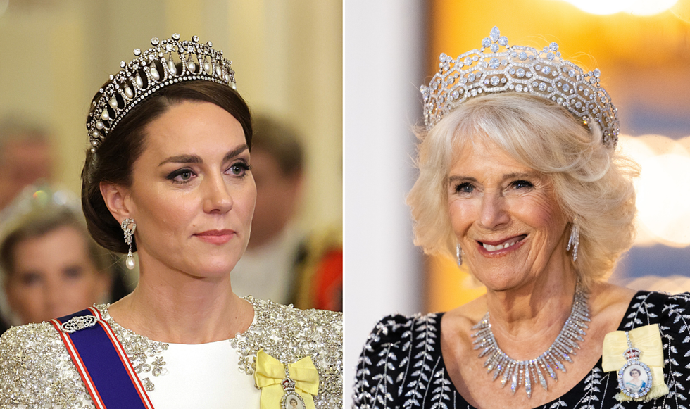 Queen Camilla and Princess Kate