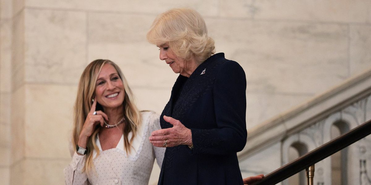 Queen Camilla joins forces with Sarah Jessica Parker at New York Public Library Queen Camilla joins forces with Sarah Jessica Parker at New York Public Library