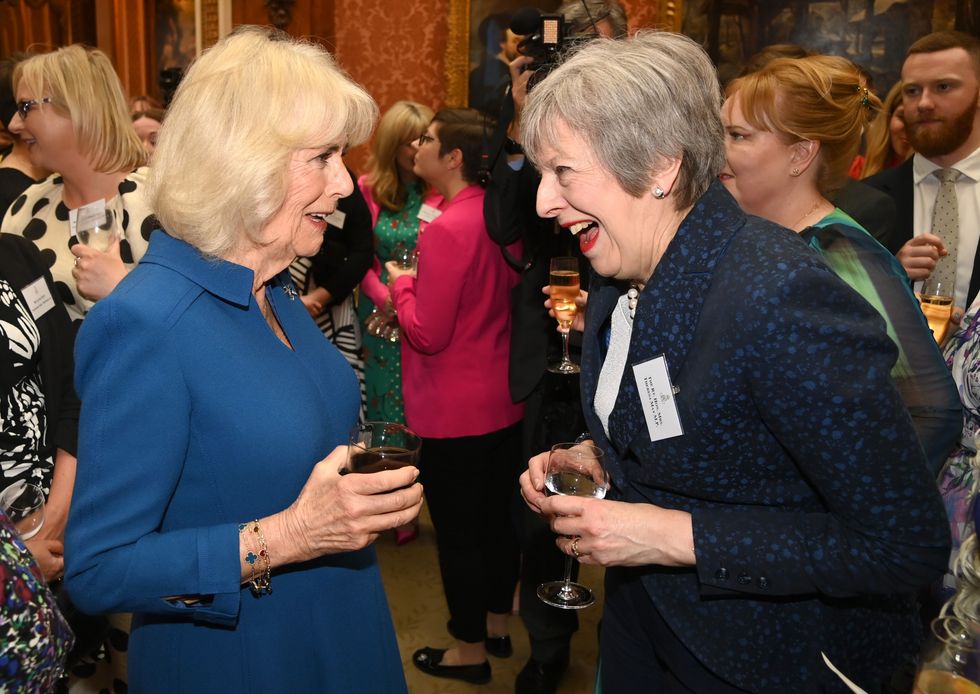 Queen Camilla and Theresa May