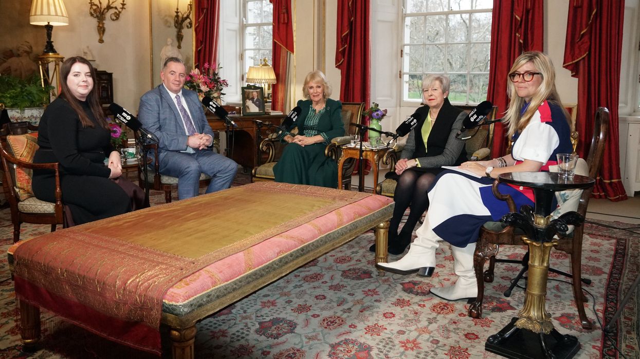 Queen Camilla and Theresa May