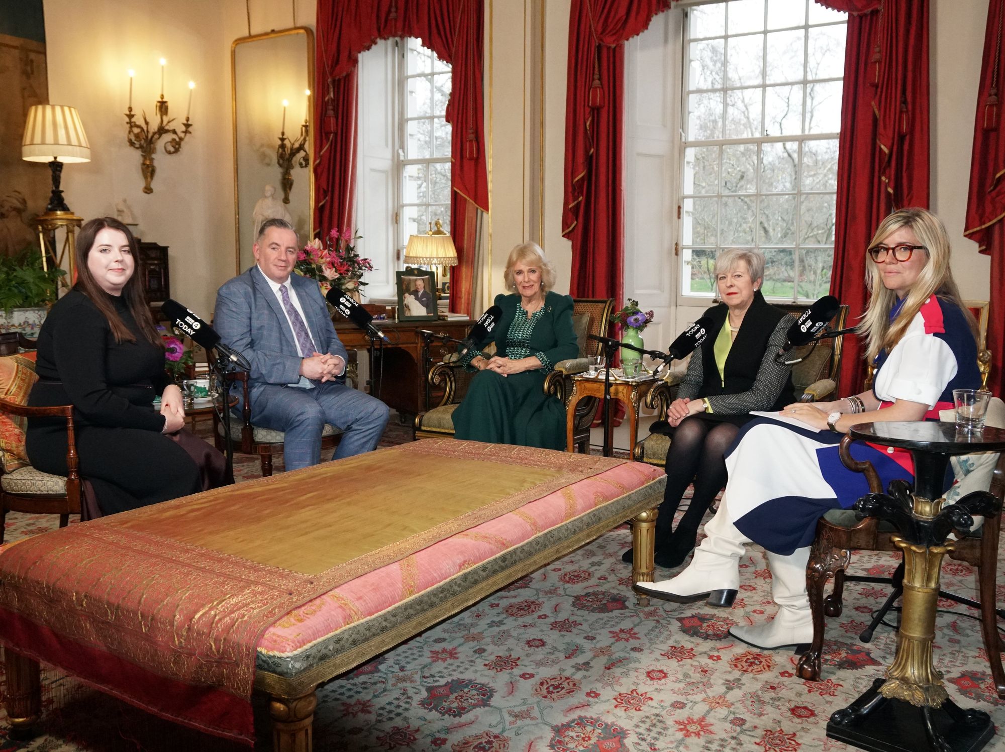 Queen Camilla and Theresa May