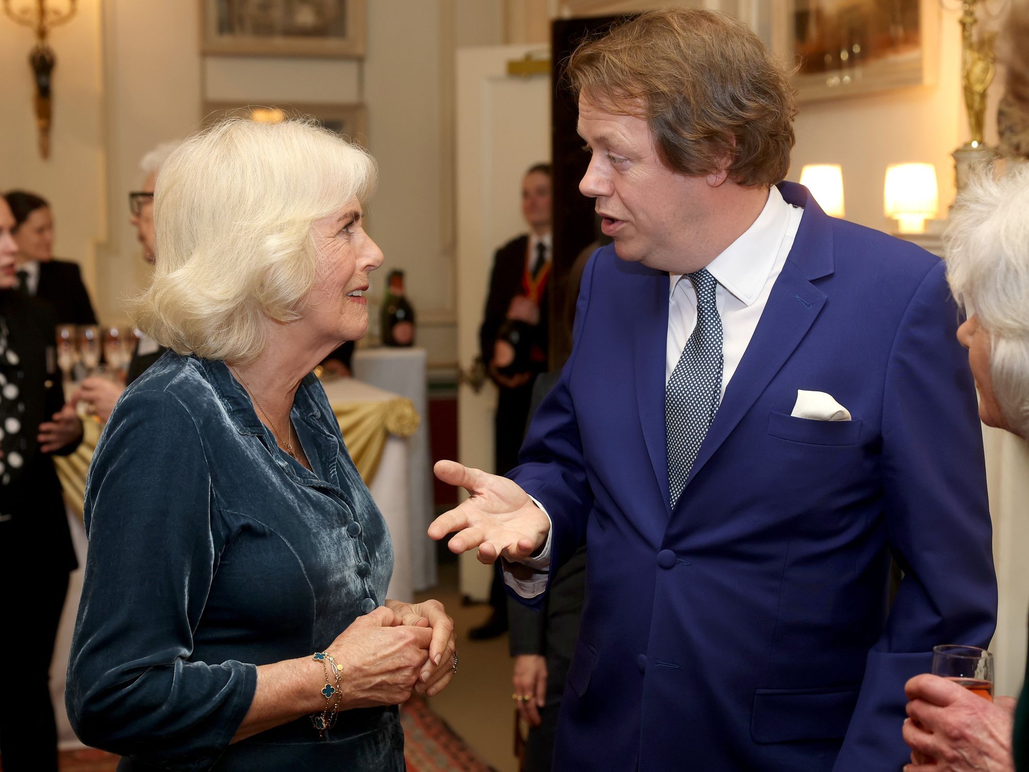 Queen Camilla and Tom Parker Bowles