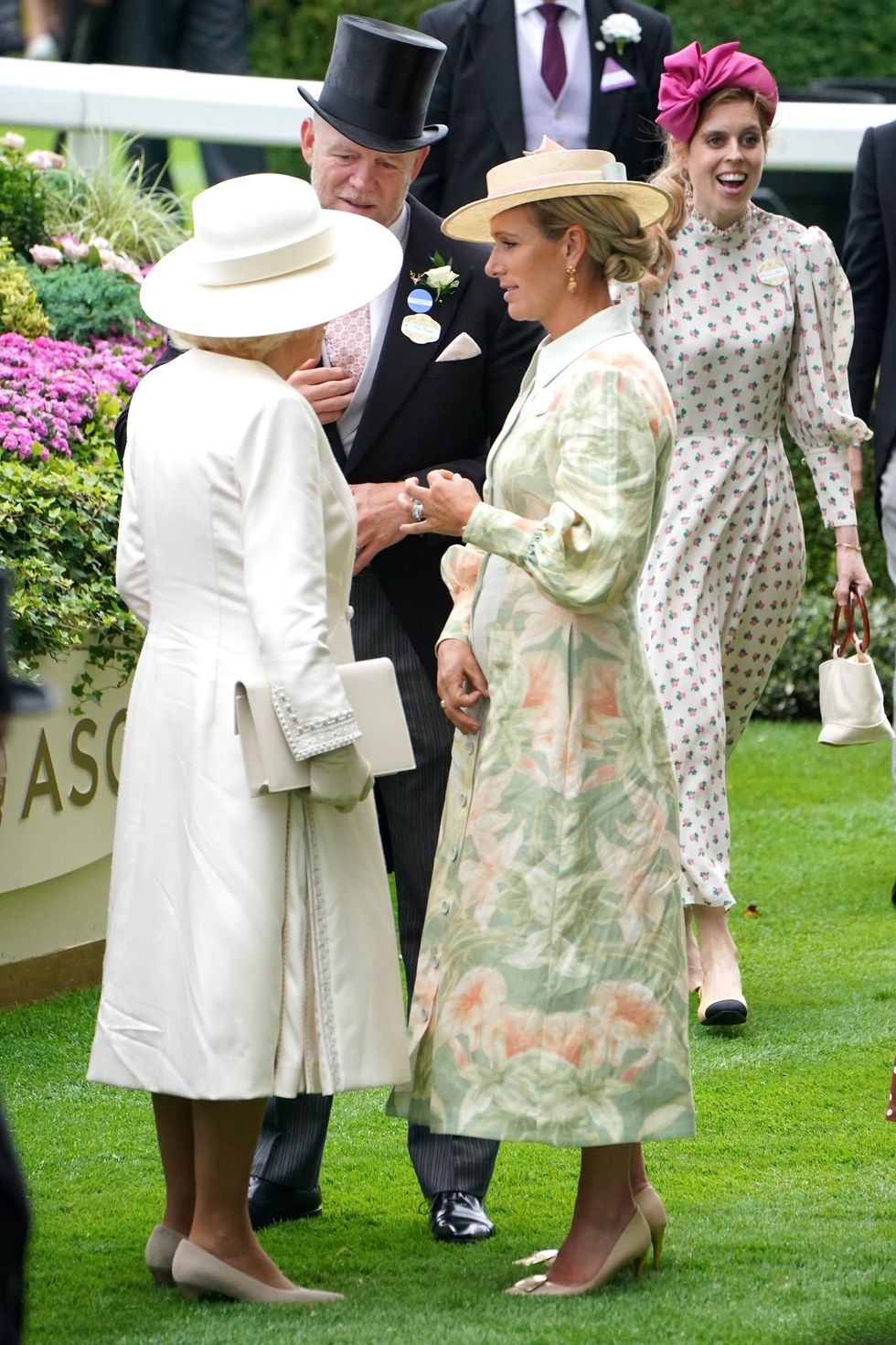Queen Camilla and Zara Tindall