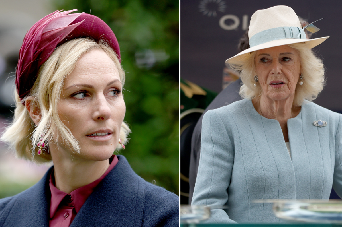 Queen Camilla and Zara Tindall
