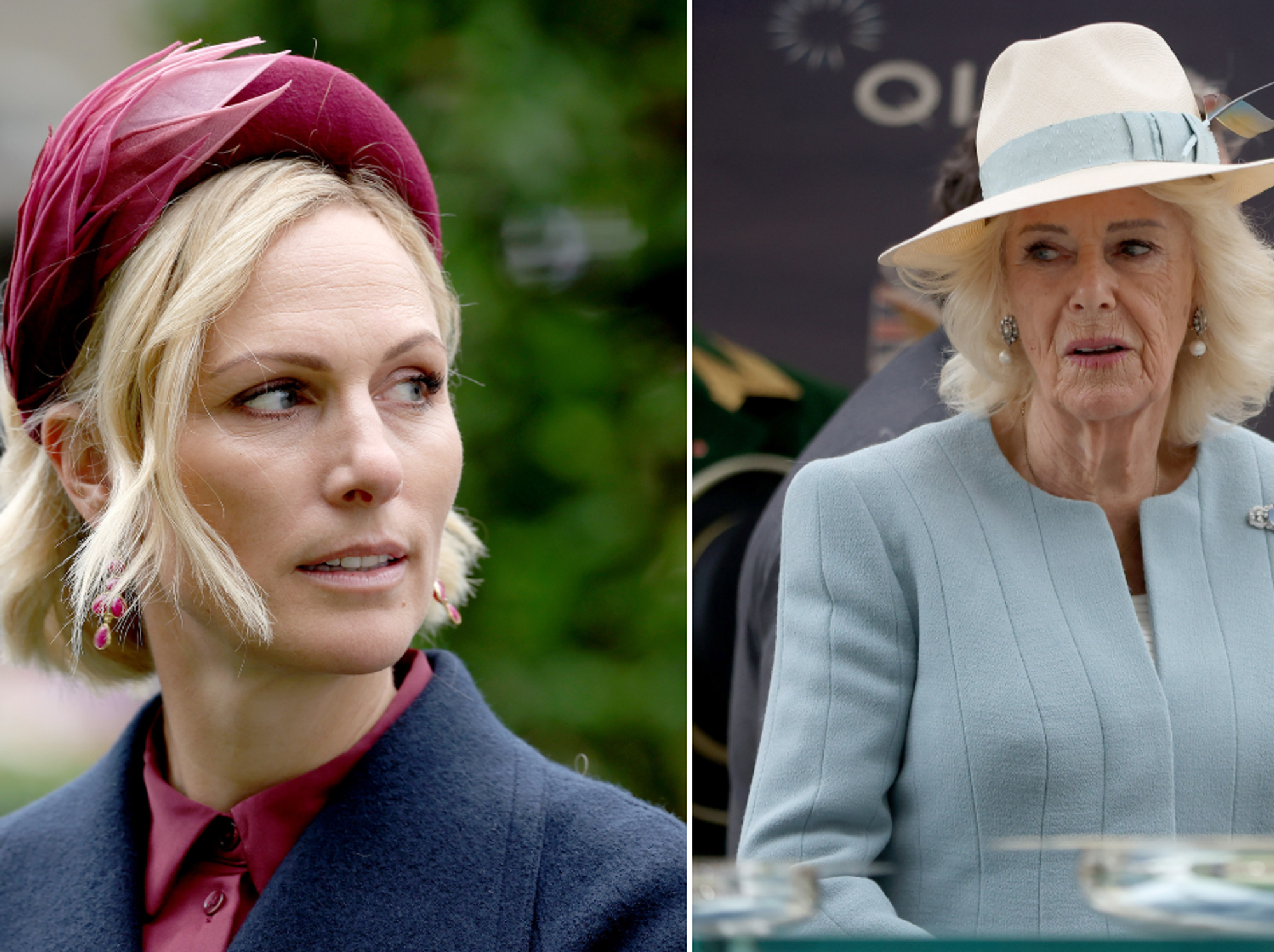 Queen Camilla and Zara Tindall