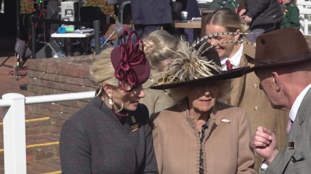 Zara Tindall joins forces with future sister-in-law Harriet Sperling at Cheltenham