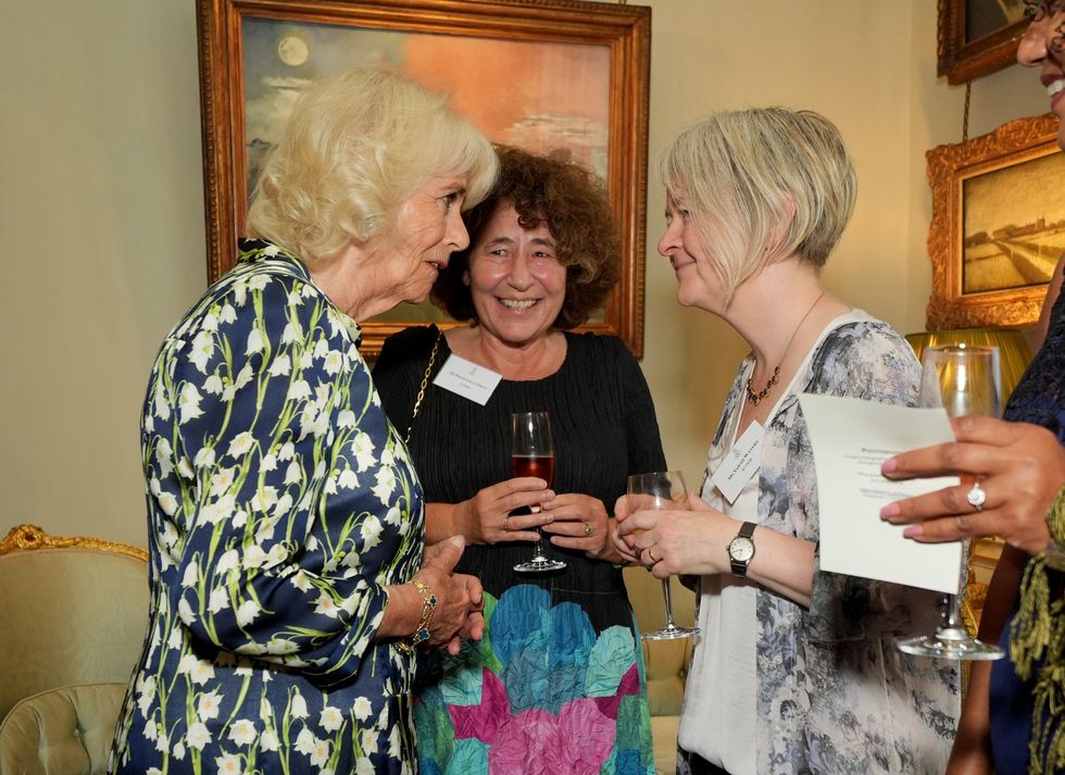 Queen Camilla, Francesca Simon and Sarah Waters