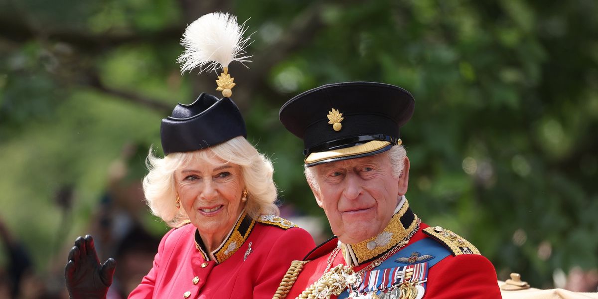 Queen Camilla dons black beret with white feather as she celebrates King Charles’s official birthday Queen Camilla dons black beret with white feather as she celebrates King Charles’s official birthday