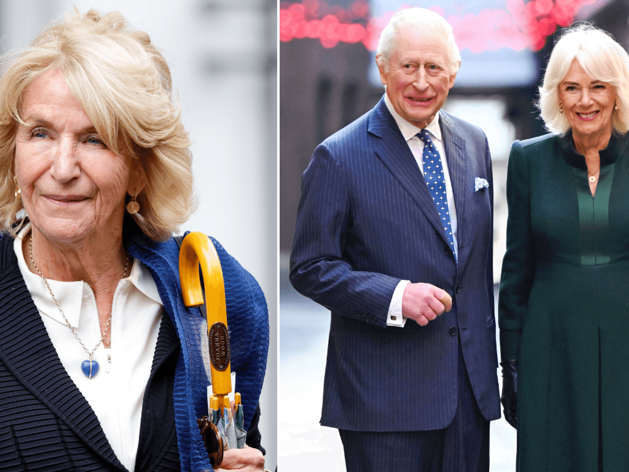 Queen Camilla, King Charles and Annabel Elliot