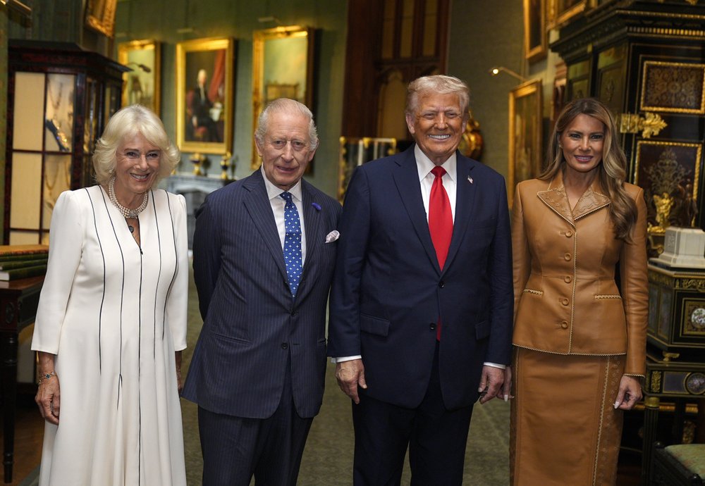 Queen Camilla, King Charles, Donald Trump and Melania Trump