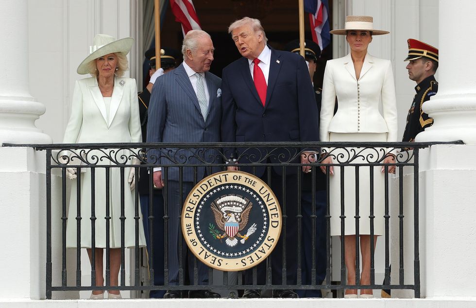Queen Camilla, King Charles, Donald Trump and Melania Trump