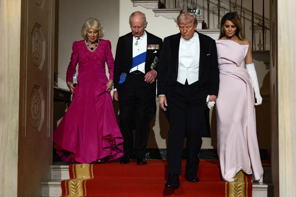 Queen Camilla, King Charles, Donald Trump and Melania Trump