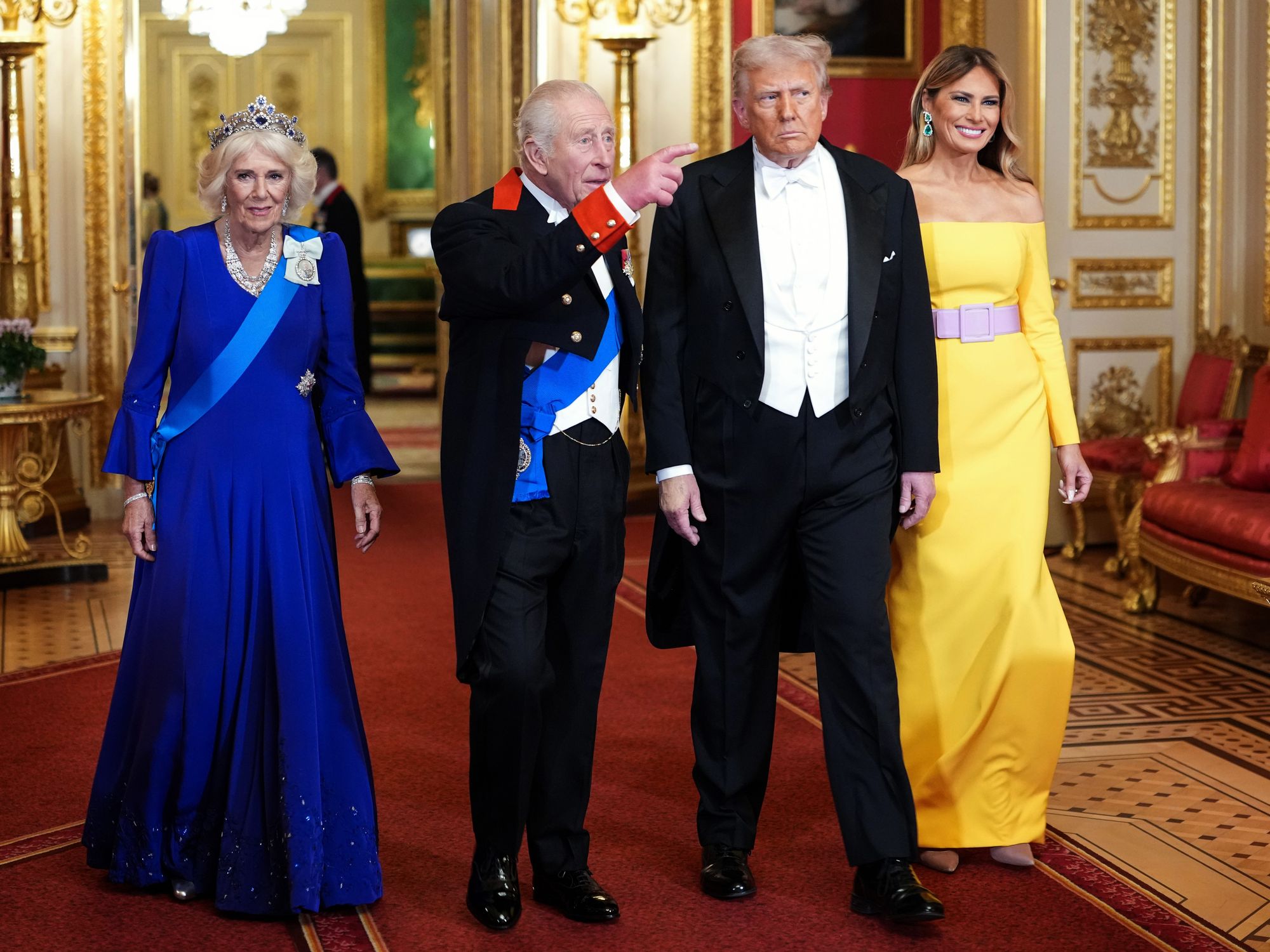 Queen Camilla, King Charles, Donald Trump, Melania Trump