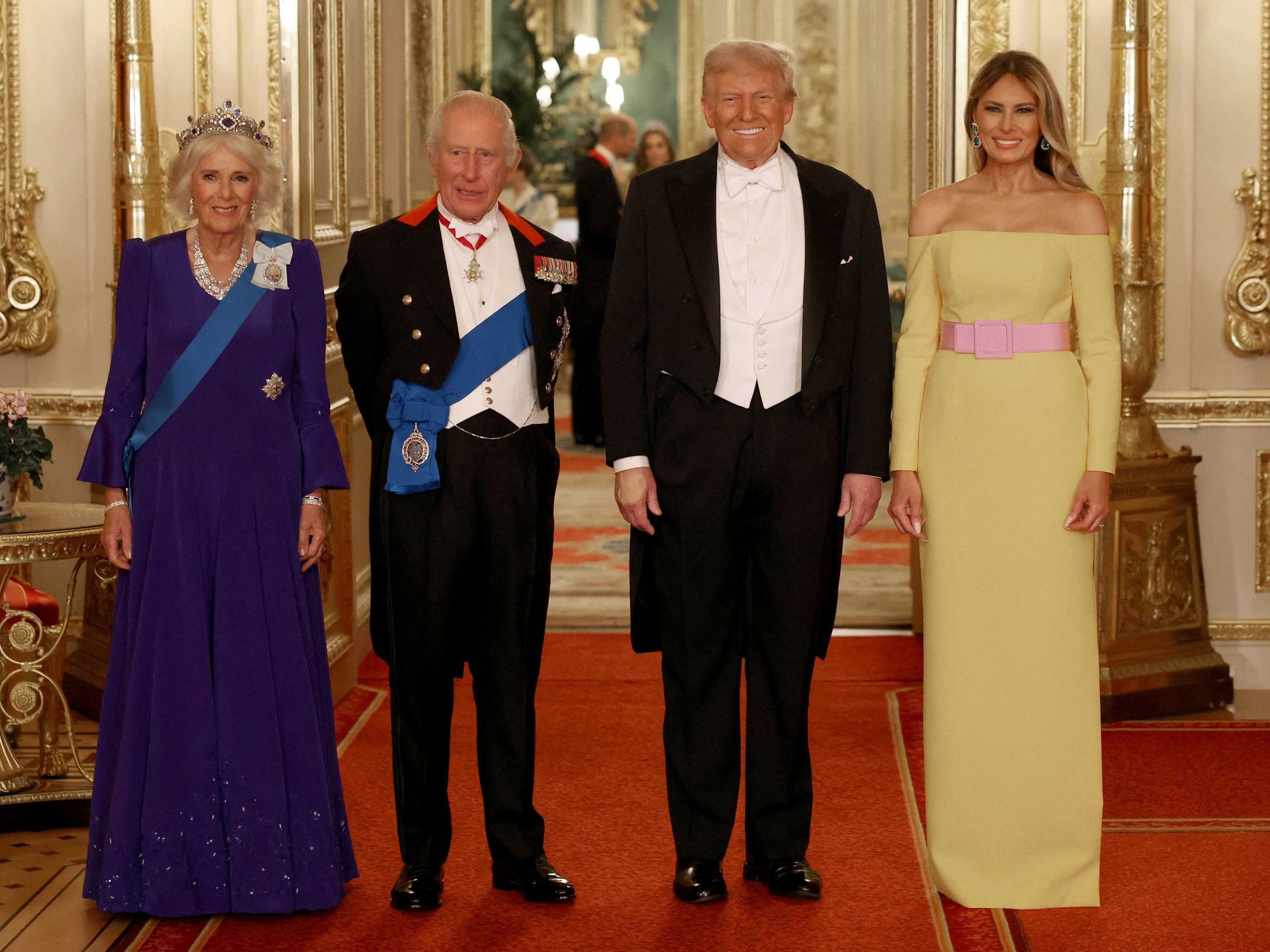 Queen Camilla, King Charles, Donald Trump, Melania Trump
