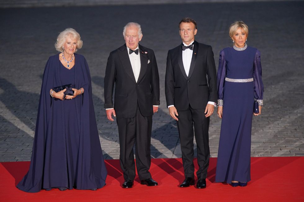 Queen Camilla, King Charles, Emmanuel Macron, Brigitte Macron