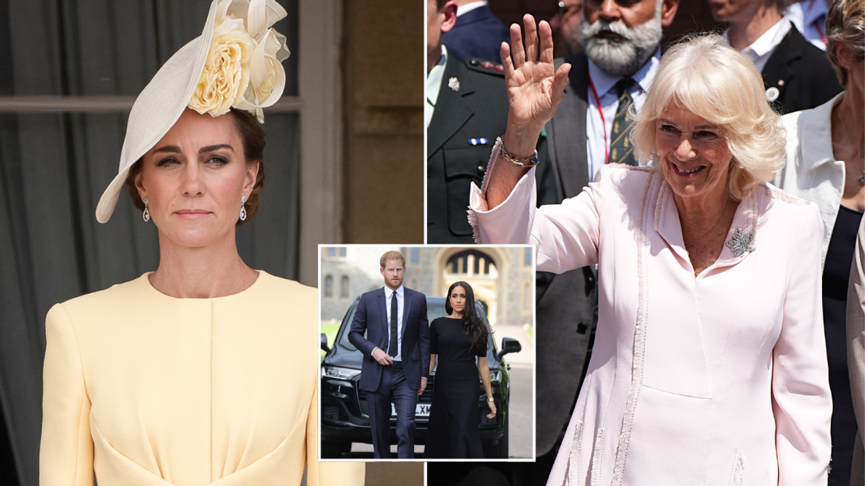 Queen Camilla, Princess Kate, Meghan Markle and Prince Harry