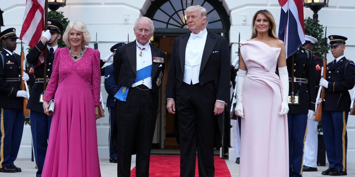 Queen Camilla turns heads in deep pink gown as Donald and Melania Trump host State Dinner Queen Camilla turns heads in deep pink gown as Donald and Melania Trump host State Dinner