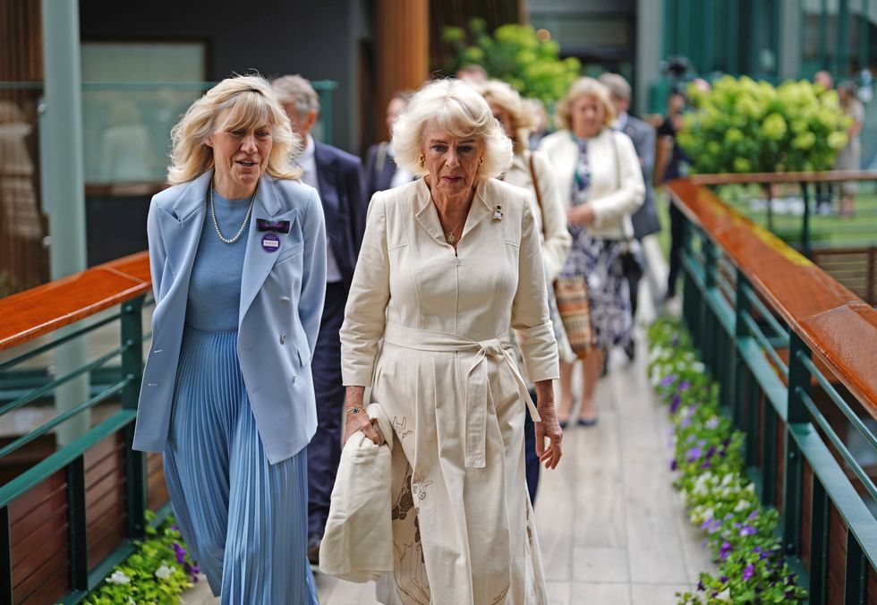 Queen Camilla walking