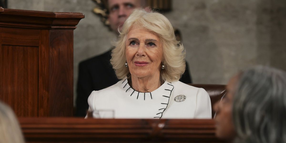 Queen Camilla makes striking jewellery choice to hear King Charles speech Queen Camilla makes striking jewellery choice to hear King Charles speech