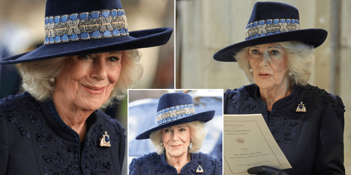 Queen Camilla sparks speculation with new jewel on Maundy Thursday Queen Camilla sparks speculation with new jewel on Maundy Thursday