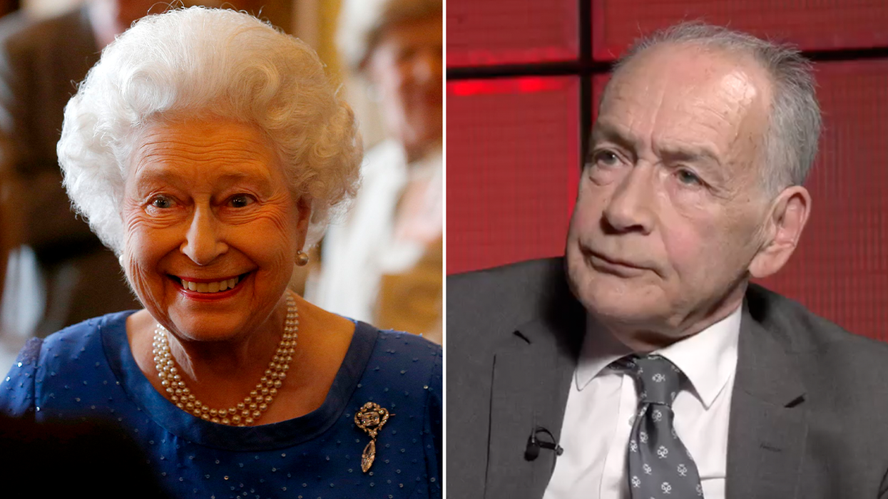 Queen Elizabeth and Alastair Stewart