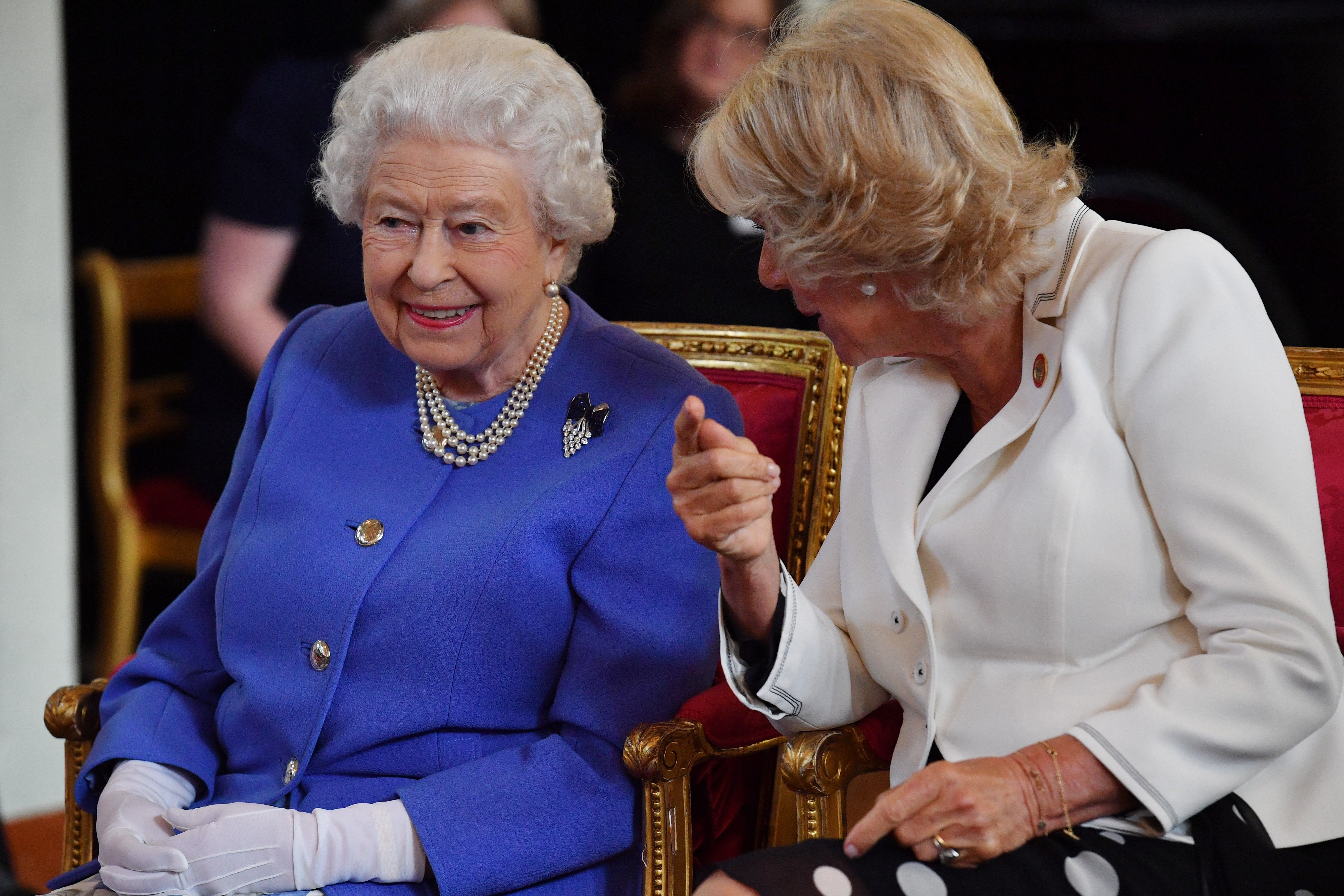 Queen Elizabeth and Camilla
