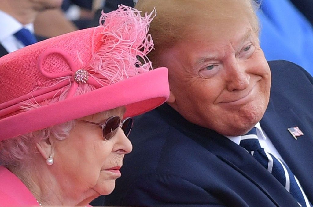 Queen Elizabeth and Donald Trump