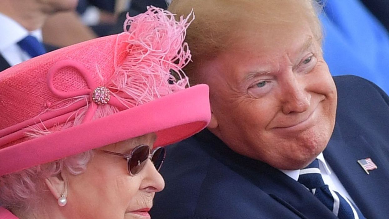 Queen Elizabeth and Donald Trump