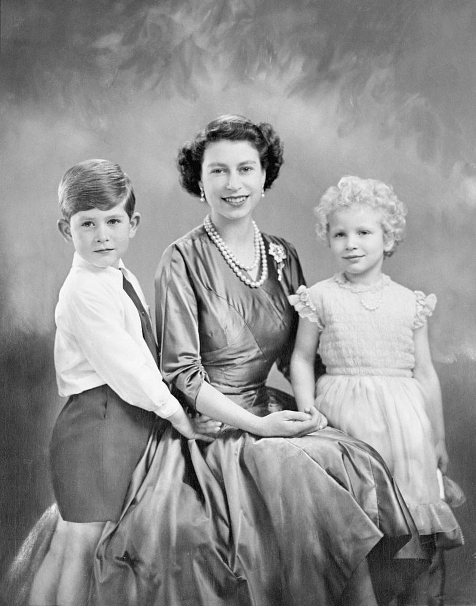 Queen Elizabeth and her children