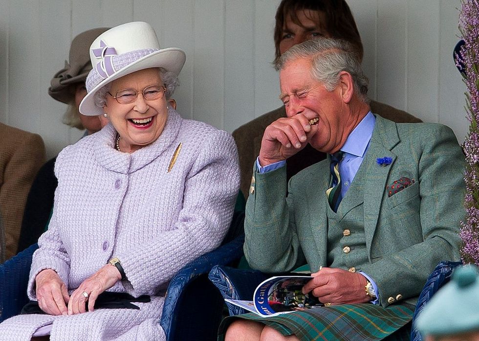 Queen Elizabeth and King Charles